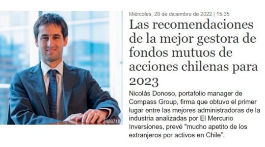 Las recomendaciones de la mejor gestora de fondos mutuos de acciones chilenas para 2023