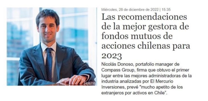 Las recomendaciones de la mejor gestora de fondos mutuos de acciones chilenas para 2023